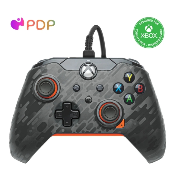 PDP Wired Controller: Atomic Carbon - Xbox Series X|S, Xbox One, Xbox, Windows - Picture 2 of 5